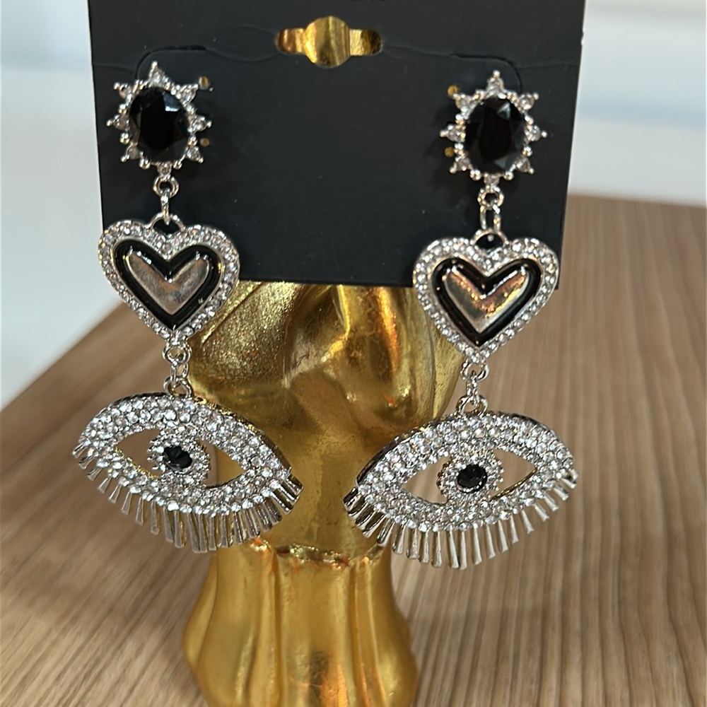 NoirJewelry  Statement Earrings - Picture 2 of 8
